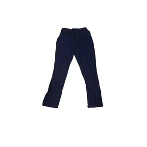 Regular navy blue sweatpants with pockets, size xl